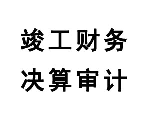 竣工財務決算審計